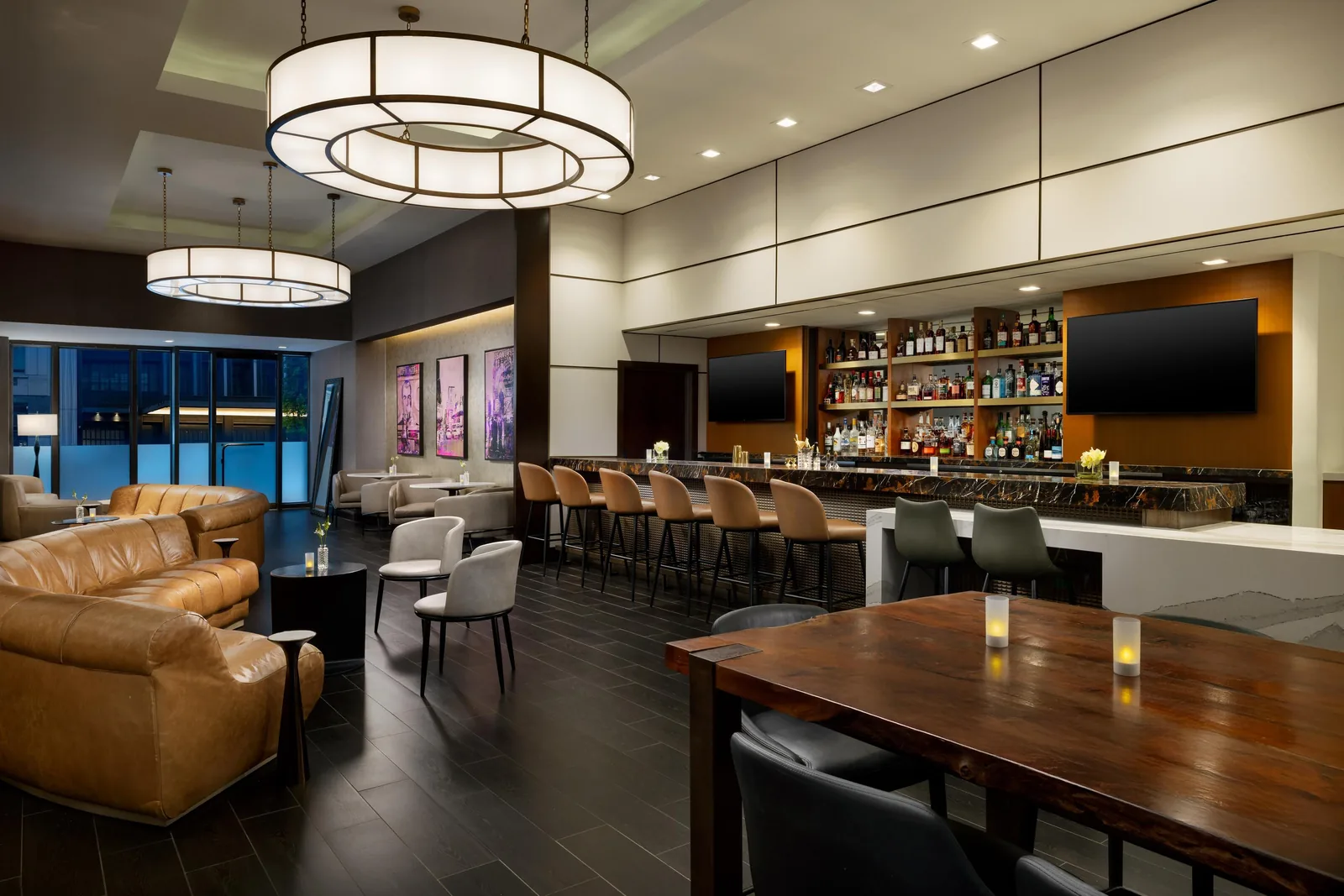 Little Opus, o lounge do The Muse New York, onde acontece o Welcome Drink
